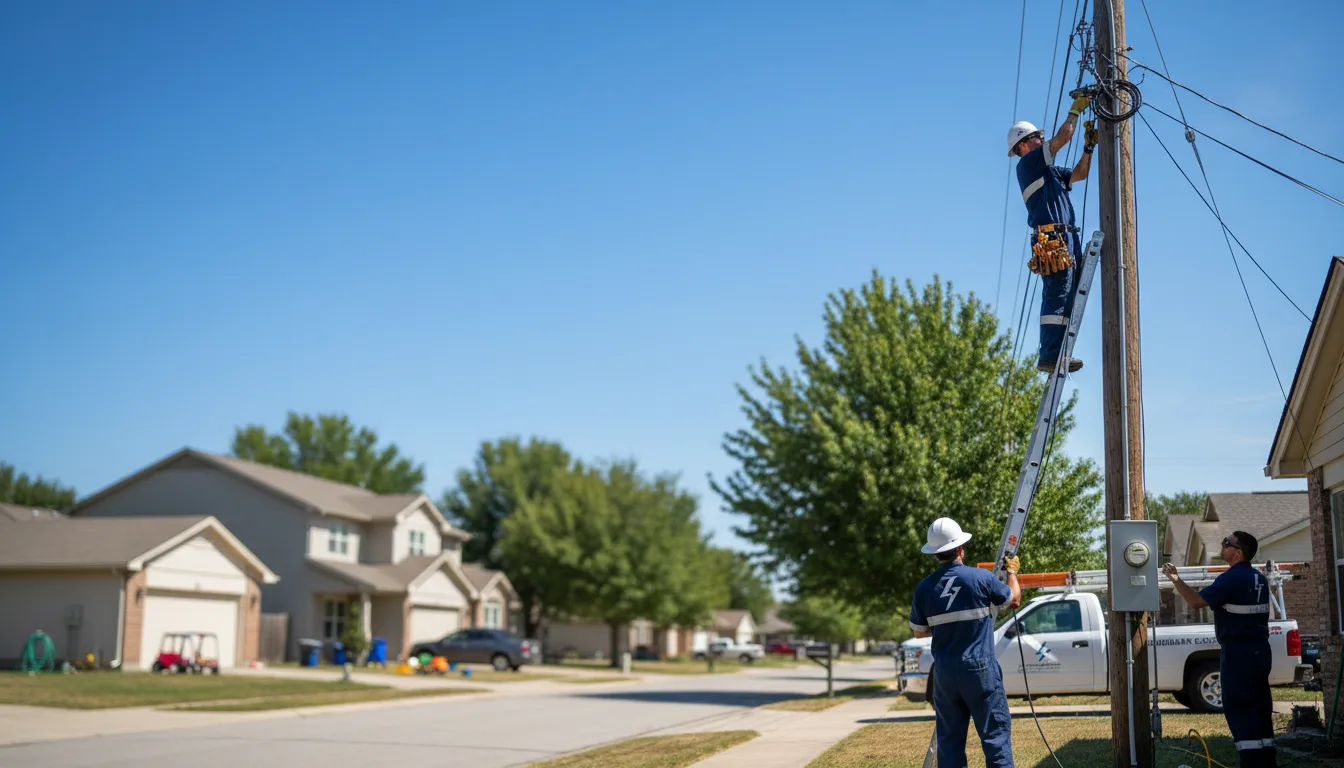 Residential electrician providing installation services in Pettibone, ND